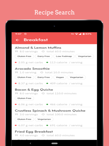 Keto Diabetic Cookbook - عکس برنامه موبایلی اندروید