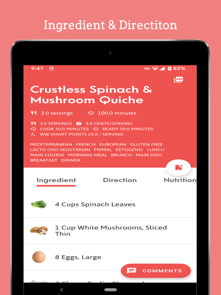 Keto Diabetic Cookbook - عکس برنامه موبایلی اندروید