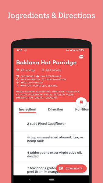 Ketogenic Mediterranean Diet - عکس برنامه موبایلی اندروید