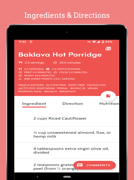 Ketogenic Mediterranean Diet - عکس برنامه موبایلی اندروید