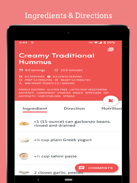 Easy Mediterranean Diet - عکس برنامه موبایلی اندروید