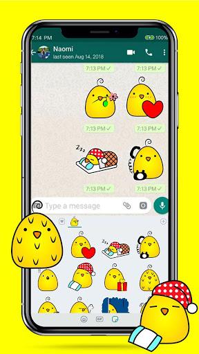 Baby Chicken Emoji Stickers - Image screenshot of android app