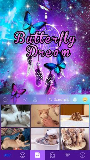 Butterflydream Keyboard Theme - Image screenshot of android app