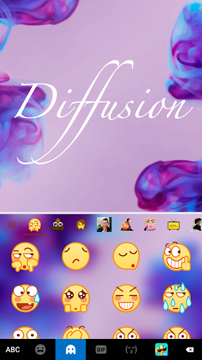 Diffusion Purple Keyboard Them - عکس برنامه موبایلی اندروید