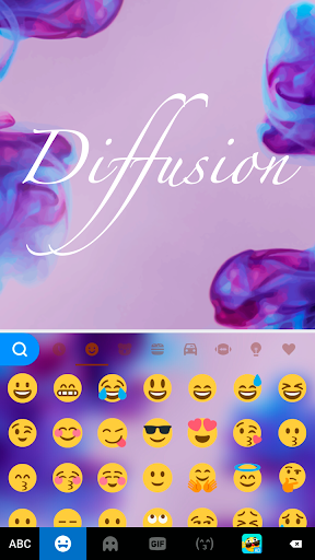 Diffusion Purple Keyboard Them - عکس برنامه موبایلی اندروید