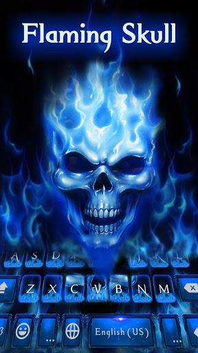 Flaming Skull Theme - Image screenshot of android app