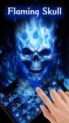 Flaming Skull Theme - Image screenshot of android app