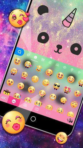Cuteness Panda Keyboard Theme - Cute Emojis,Gifs - عکس برنامه موبایلی اندروید
