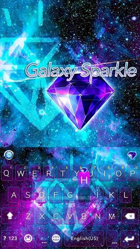 Galaxysparkle Keyboard Theme - عکس برنامه موبایلی اندروید