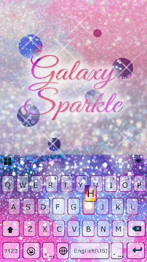 Galaxy Sparkle Kika Keyboard - عکس برنامه موبایلی اندروید