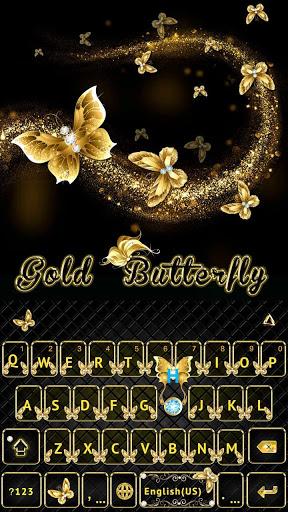 Goldbutterfly Keyboard Theme - عکس برنامه موبایلی اندروید