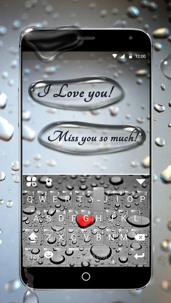 HeartDroplet Theme - Image screenshot of android app