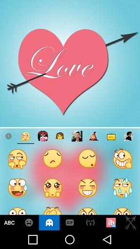 Pink Love Keyboard Theme - عکس برنامه موبایلی اندروید