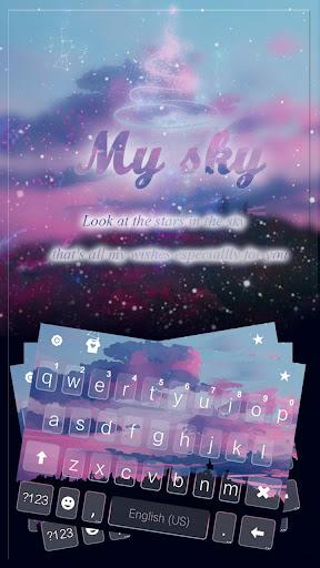 Colorful Sky Keyboard - عکس برنامه موبایلی اندروید