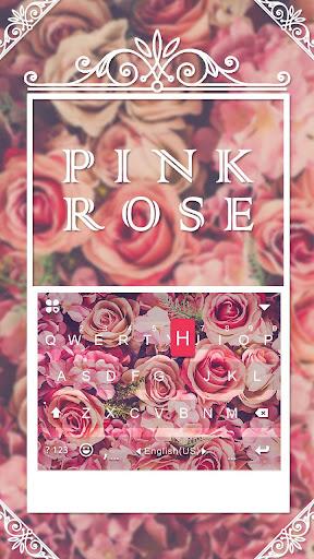 Pink Rose Keyboard - rose keyboard - عکس برنامه موبایلی اندروید