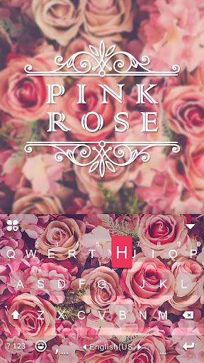 Pink Rose Keyboard - rose keyboard - عکس برنامه موبایلی اندروید