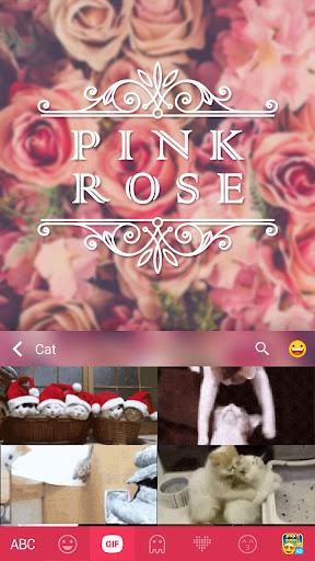Pink Rose Keyboard - rose keyboard - عکس برنامه موبایلی اندروید