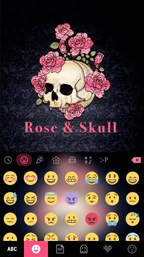 Roseskull Keyboard Theme - Image screenshot of android app