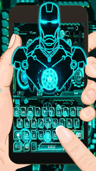 AI Neon Robot Theme - عکس برنامه موبایلی اندروید
