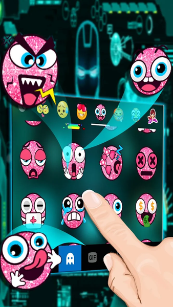 AI Neon Robot Theme - عکس برنامه موبایلی اندروید