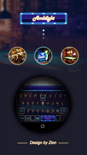 Ambilight Keyboard Theme - عکس برنامه موبایلی اندروید