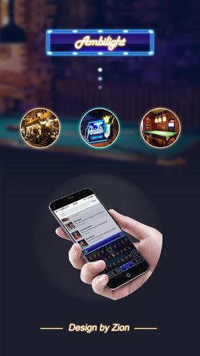Ambilight Keyboard Theme - عکس برنامه موبایلی اندروید