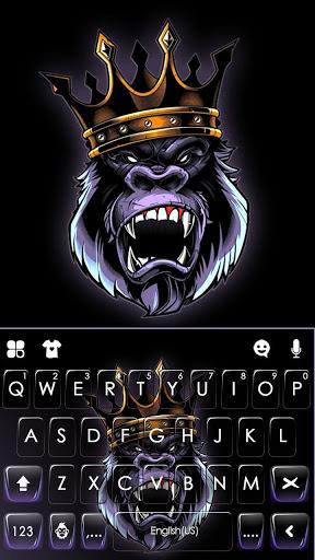 Angry Ape King Keyboard Theme - Image screenshot of android app