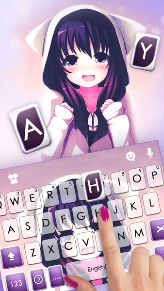 Anime Cat Girl Theme - Image screenshot of android app