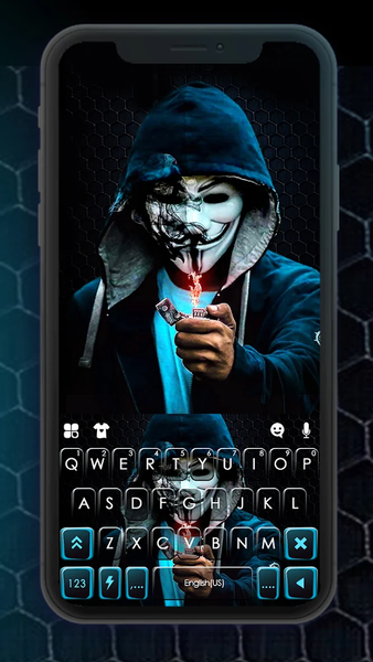 Anonymous Lighter Keyboard Bac - Image screenshot of android app