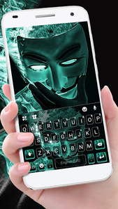 Anonymous Mask Keyboard Theme - Image screenshot of android app