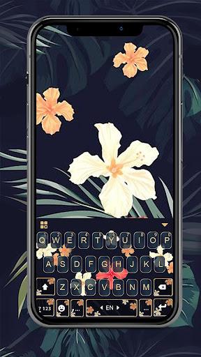 Autumn Floral Keyboard Theme - Image screenshot of android app