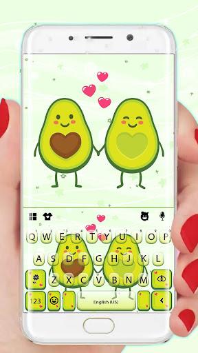 Avocado Love Keyboard Theme - Image screenshot of android app