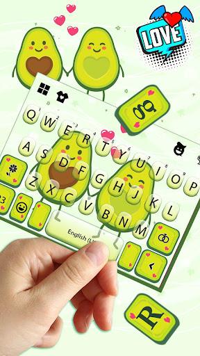 Avocado Love Keyboard Theme - عکس برنامه موبایلی اندروید