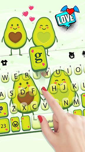 Avocado Love Keyboard Theme - عکس برنامه موبایلی اندروید