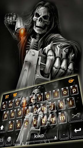 Badace Skull Guns Keyboard - cool gun theme - Image screenshot of android app