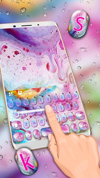 Bath Bubbles Keyboard Theme - عکس برنامه موبایلی اندروید