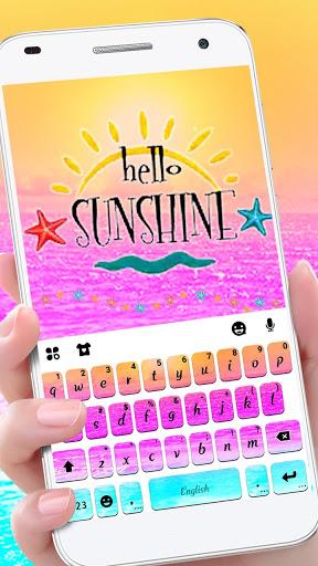 Beach Party Keyboard Theme - Image screenshot of android app