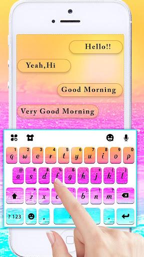 Beach Party Keyboard Theme - Image screenshot of android app