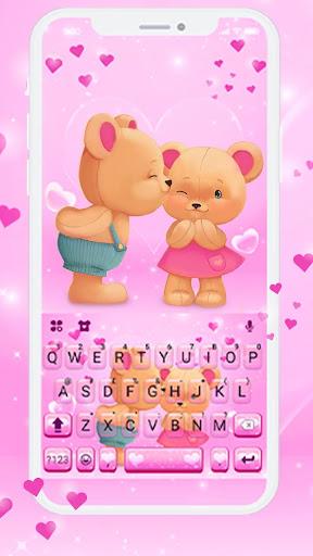 Bear Couple Keyboard Theme - عکس برنامه موبایلی اندروید