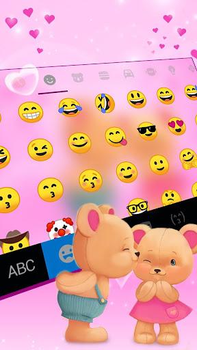 Bear Couple Keyboard Theme - Image screenshot of android app