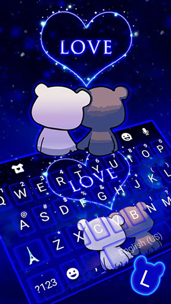 Bear Couple Love Theme - Image screenshot of android app