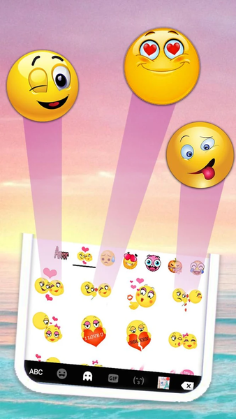 Beautiful Sunset Beach Keyboard Theme - عکس برنامه موبایلی اندروید