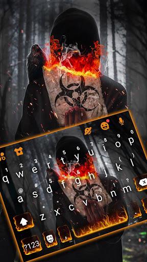 Bio Hazard Fire Keyboard Theme - Image screenshot of android app