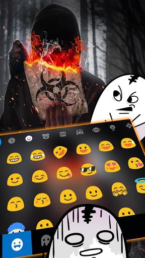 Bio Hazard Fire Keyboard Theme - عکس برنامه موبایلی اندروید