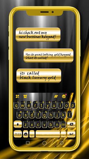Black Gold Luxury Keyboard The - عکس برنامه موبایلی اندروید