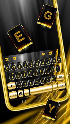 Black Gold Luxury Keyboard The - Image screenshot of android app