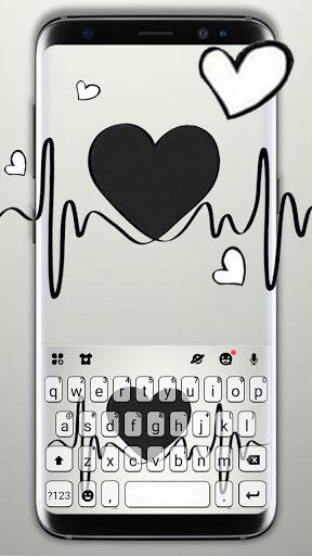 Black Heartbeat Theme - عکس برنامه موبایلی اندروید