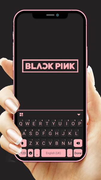 Black Pink Blink Keyboard Back - Image screenshot of android app