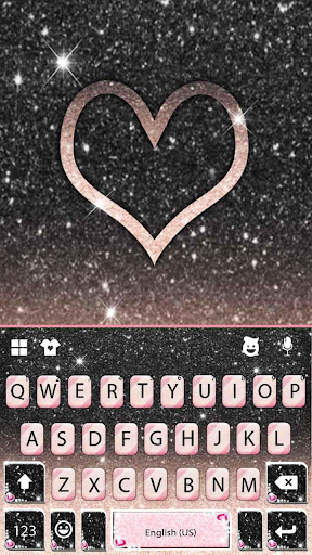 black and pink keyboard themes