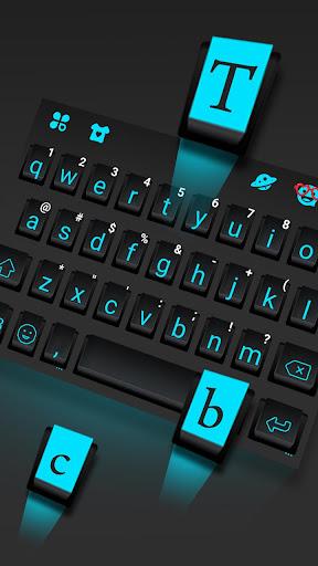 Black Simple Keyboard Theme - Image screenshot of android app